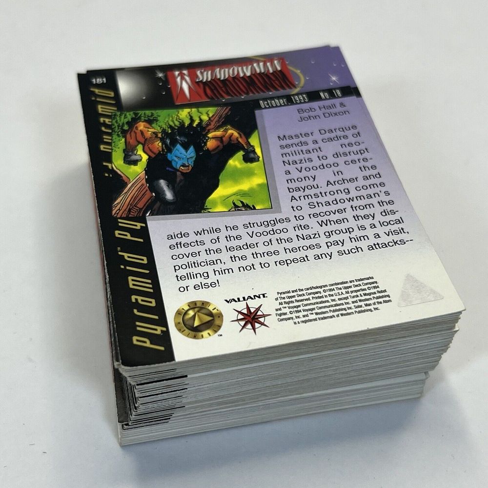 1994 Upper Deck Valiant Era 2 71 cards ranging from #181-260 Pyramid CV JD